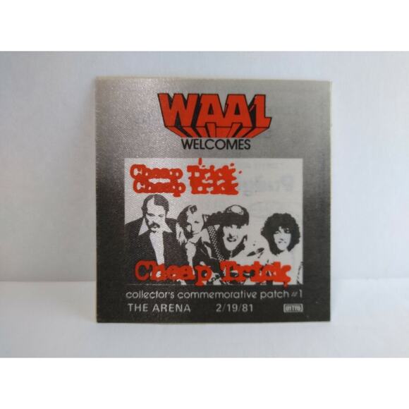 Cheap Trick 1981 Vintage Backstage Pass Original New Wave Rock Music Patch - Picture 4 of 4